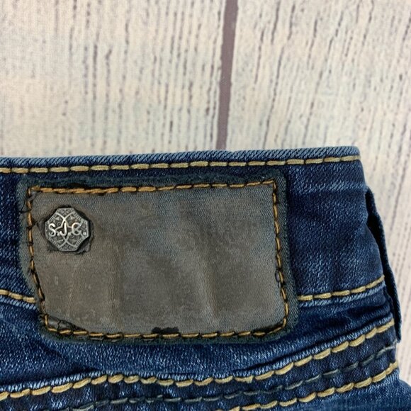 Silver Jeans Suki sz 28 Mid Super Skinny Dark Wash Inseam 30.5" - Picture 10 of 13